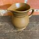 Old pichet sarreguemines beige ceramic 1970s vintage