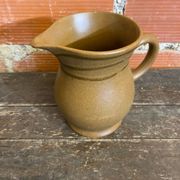 Old pichet sarreguemines beige ceramic 1970s vintage