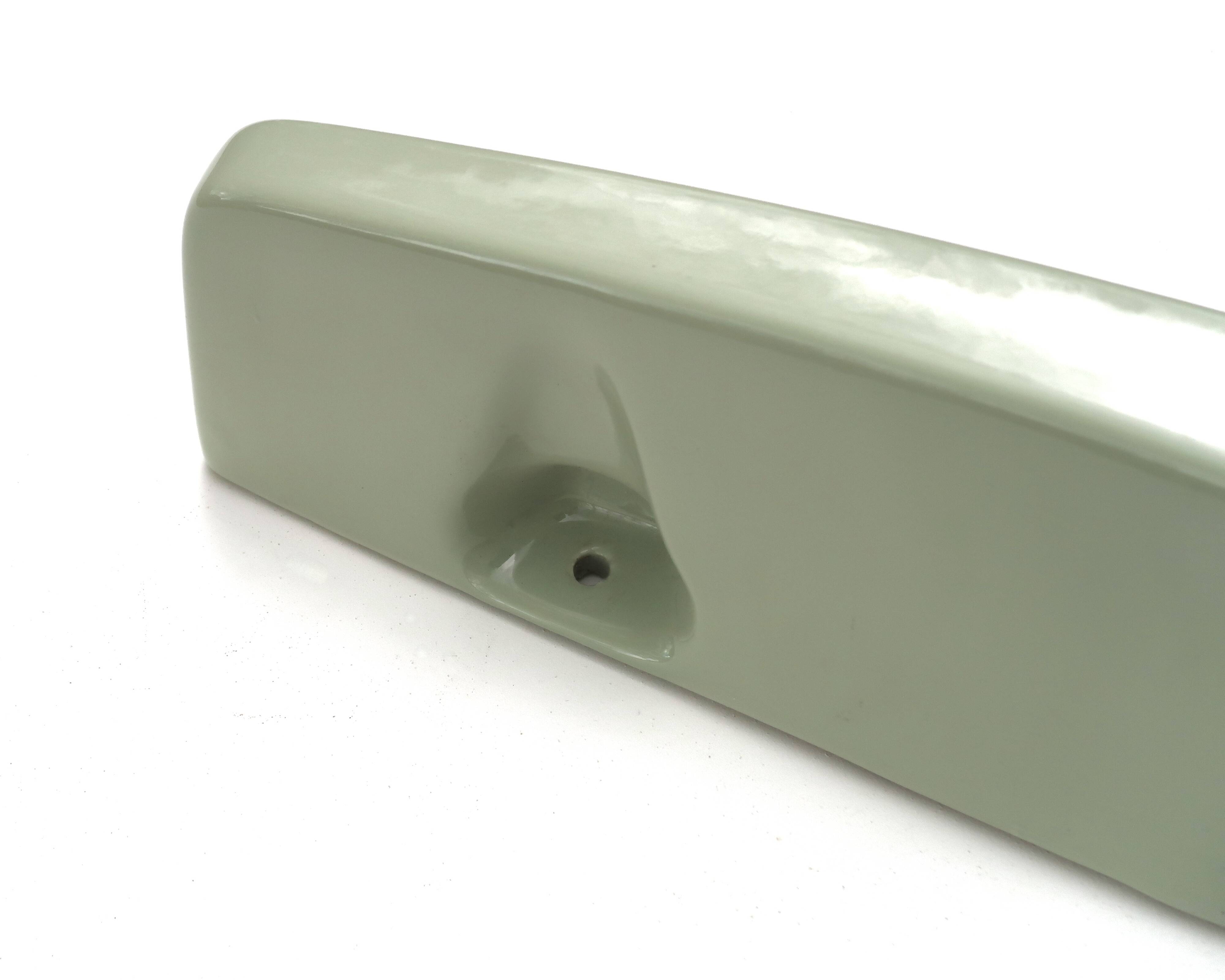 70s green linden porcelain bathroom wall shelf