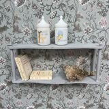 Patinated wall shelf