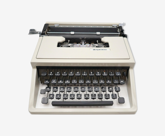 Machine à écrire Mercedes idem underwood 315 grise vintage révisée ruban neuf