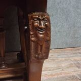 Antique desk in Renaissance style made of walnut from the late 19th century.