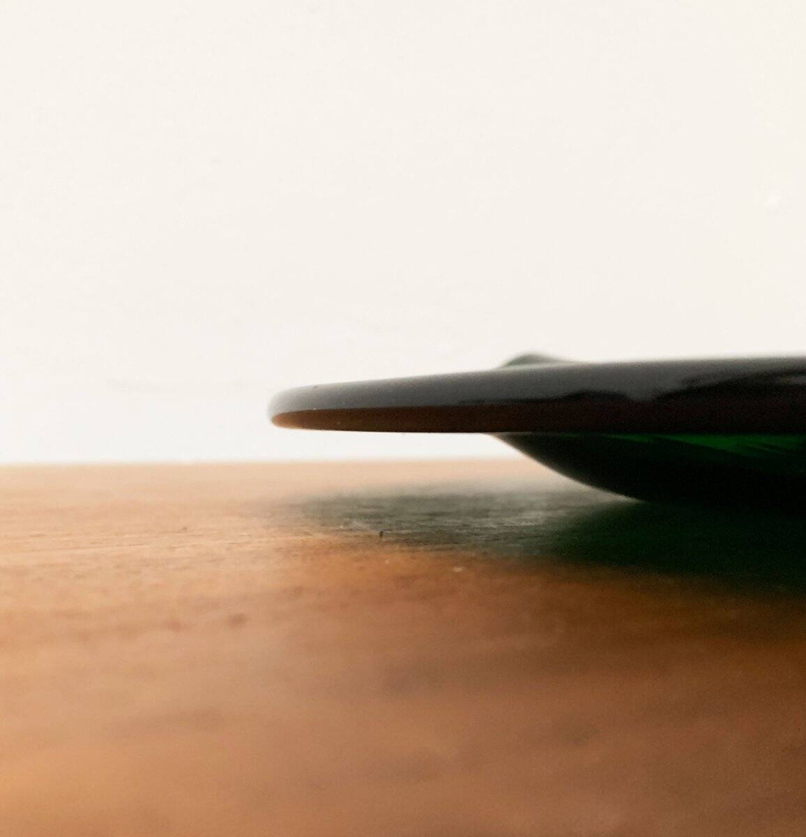 Artistic vintage German glass bowl plate by Hans Jürgen Richartz for Mathildenhütte, Solingen.