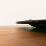 Artistic vintage German glass bowl plate by Hans Jürgen Richartz for Mathildenhütte, Solingen.