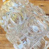 Vintage structured glass pendant globe.