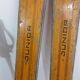 Old pair of wooden skis - vintage sport