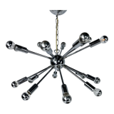 Sputnik chrome chandelier, 1970s