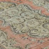 Turkish Anatolian Handmade Vintage Rug 274 cm x 180 cm