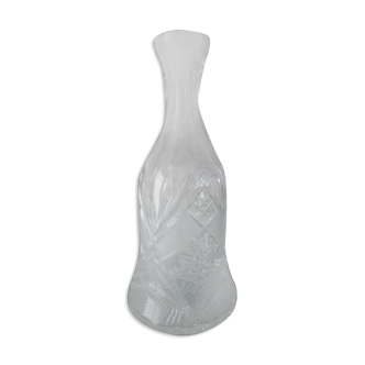 Carafe en verre taillée