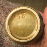 Soliflore vase with 5 stems in flamed sandstone numbered Denbac (?)