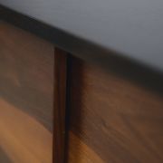 Dutch walnut sideboard with metal legs, 1960s