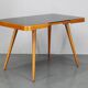 1960s Beech Coffee Table with Glass Top , Czechoslovakia