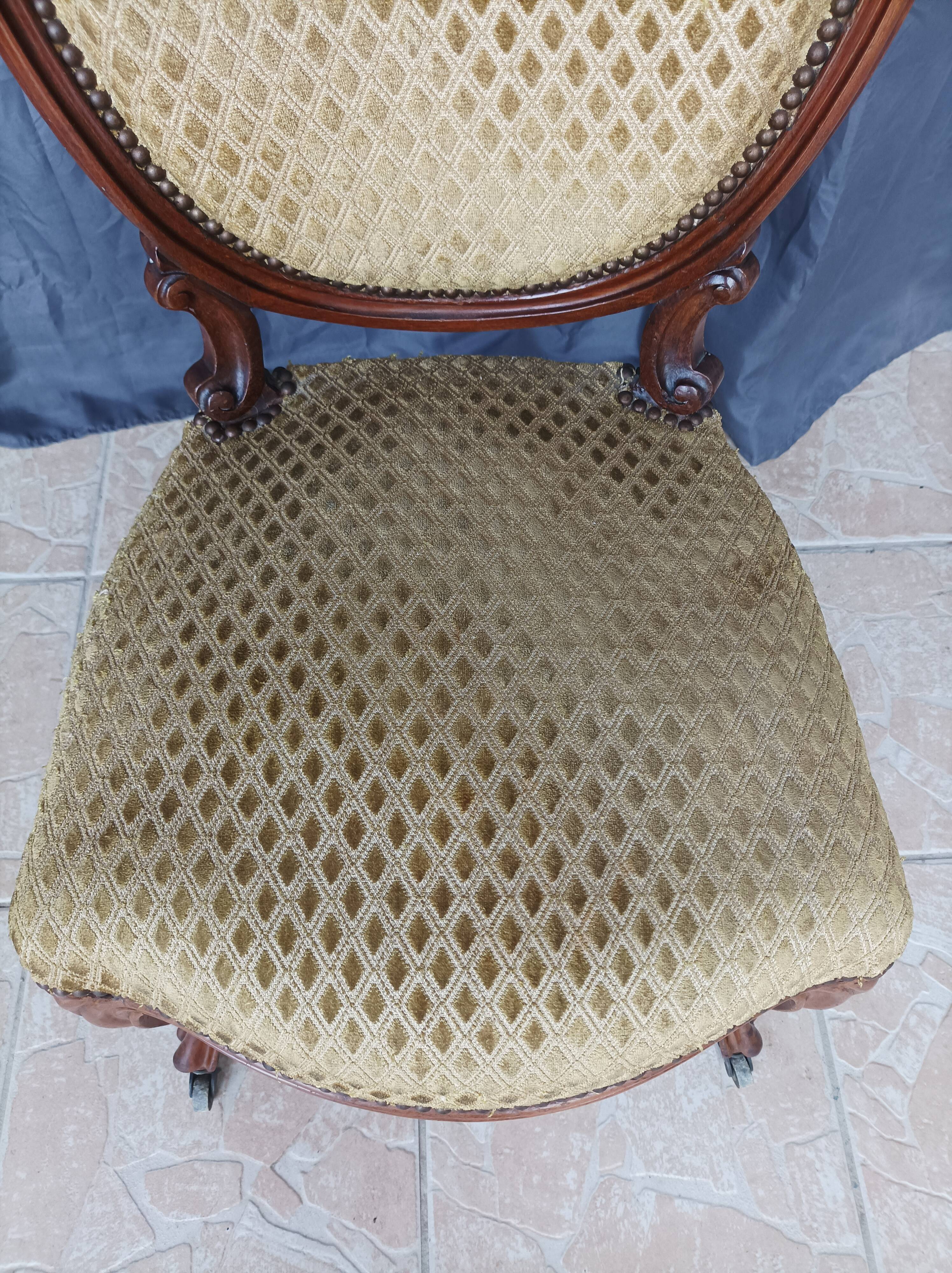 Louis XV mahogany chair