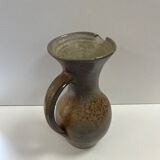 Pitcher in flamed stoneware from the 1950s