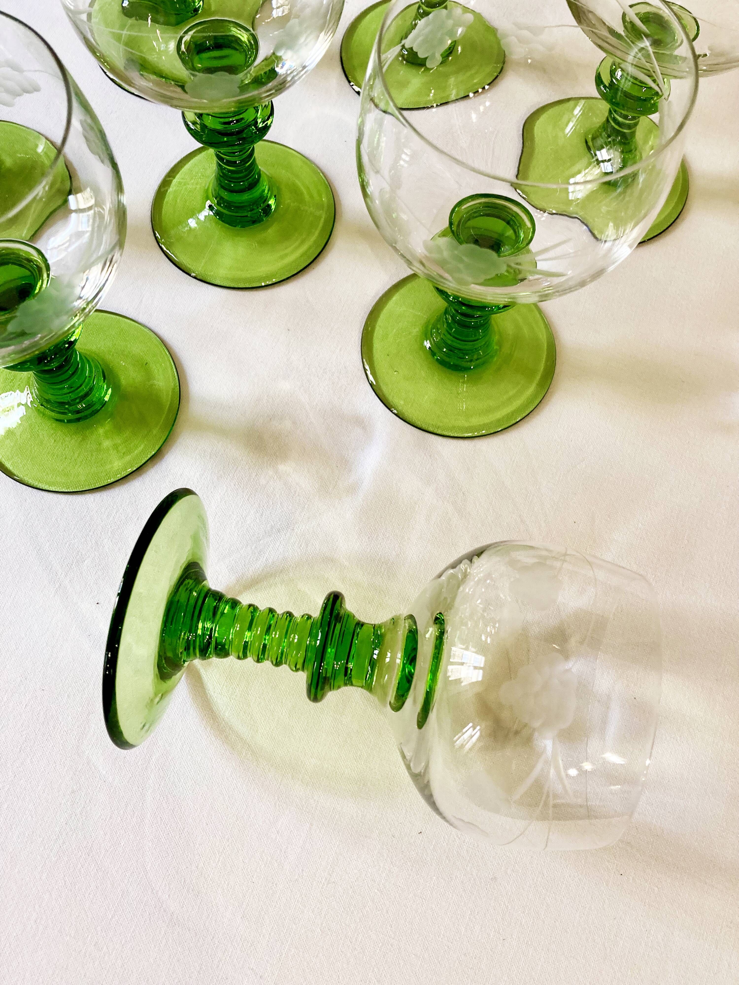 Roemer Alsace white wine glasses in crystal