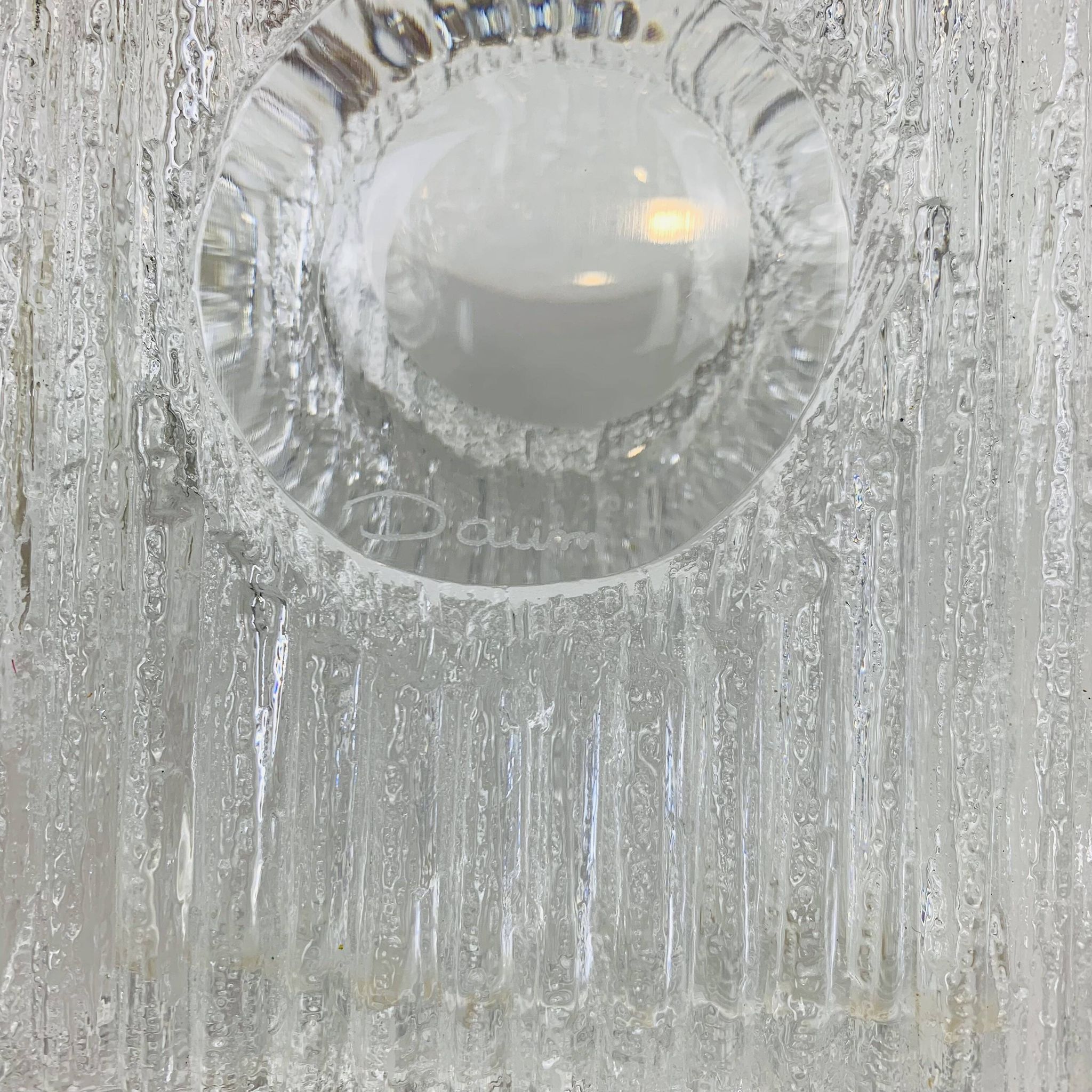 Daum vase, Cratère model, crystal, 1970s