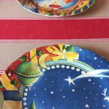 Set of 8 Gien Noël plates