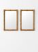 Pair of vintage bamboo and rattan mirrors
