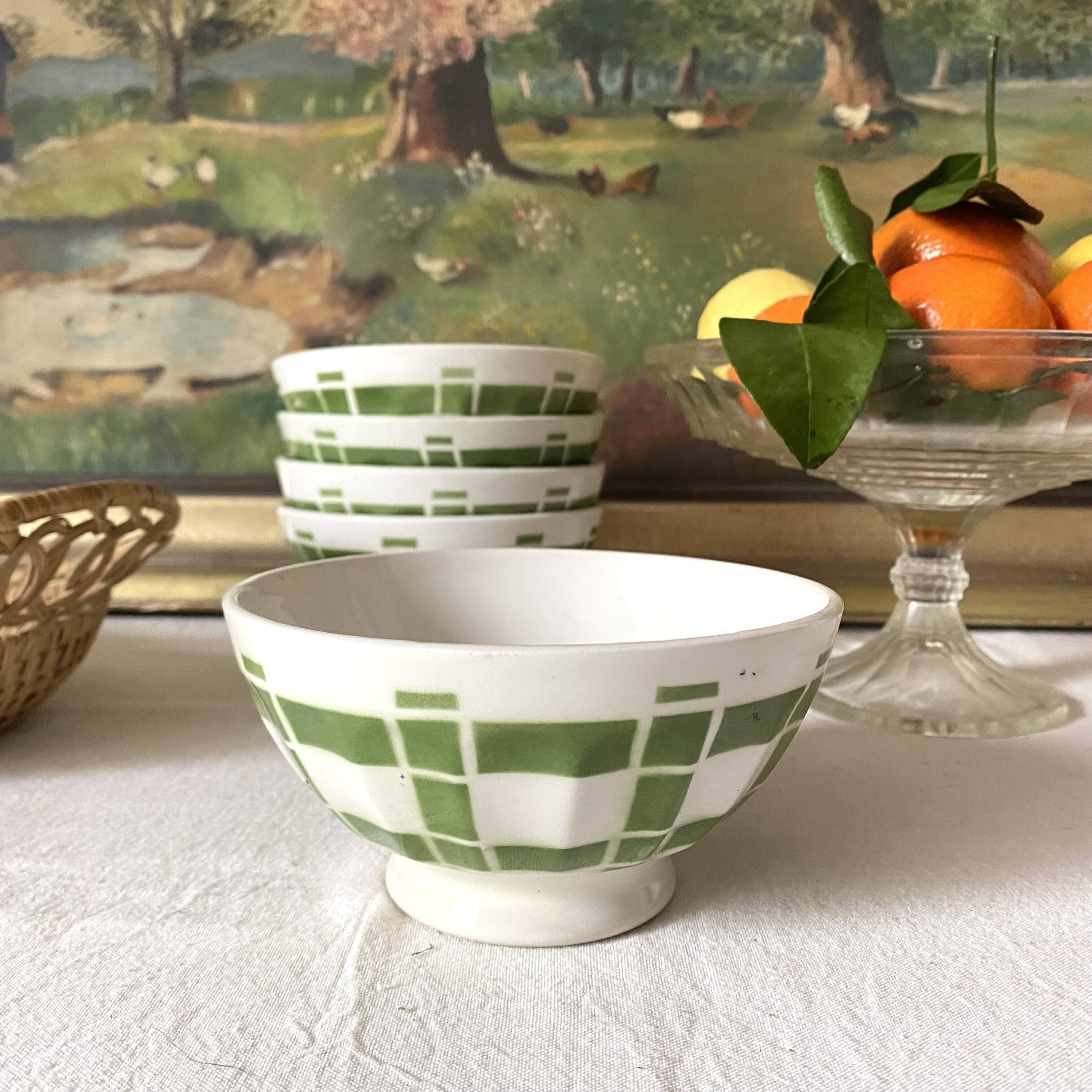 Old faceted bowls