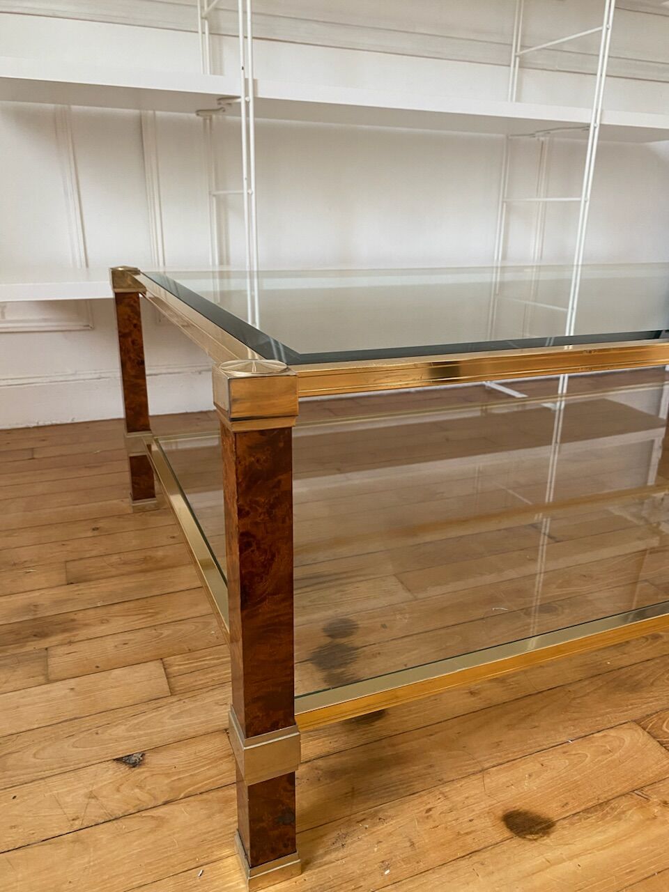 Table basse en verre Pierre Vandel