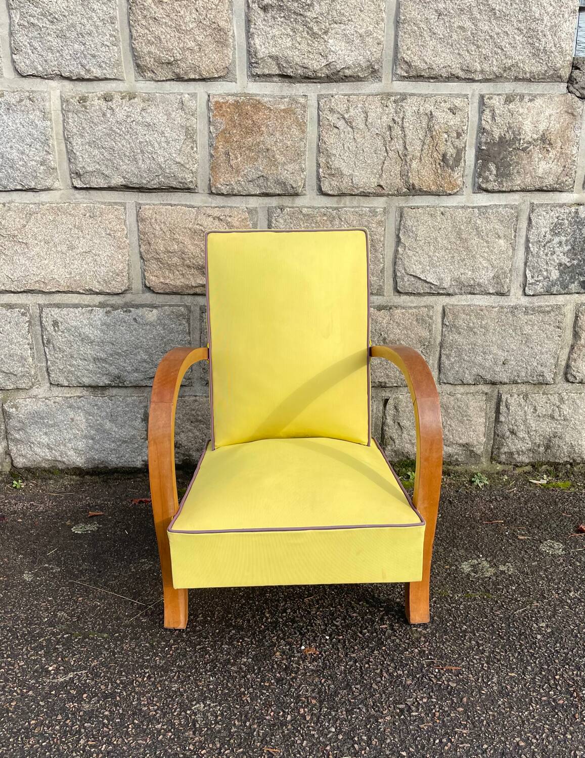 Vintage wooden children's armchair