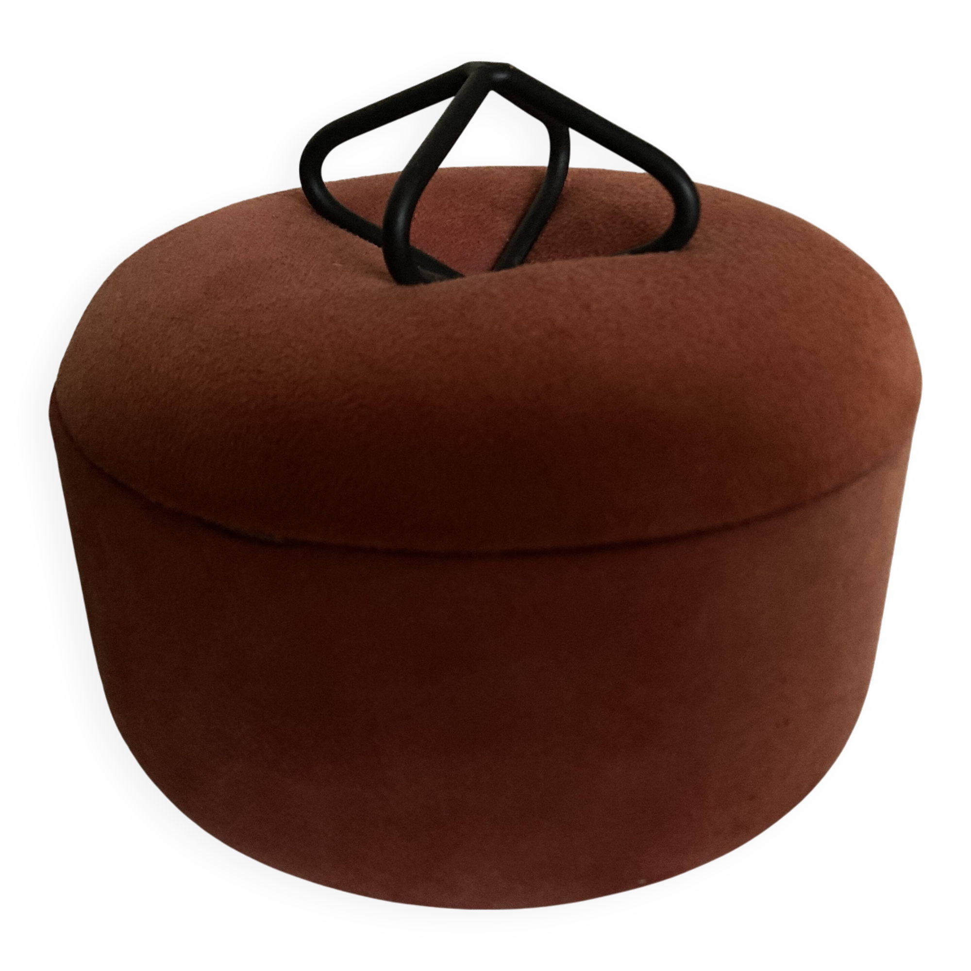 Space Age 1960 box in suede calfskin