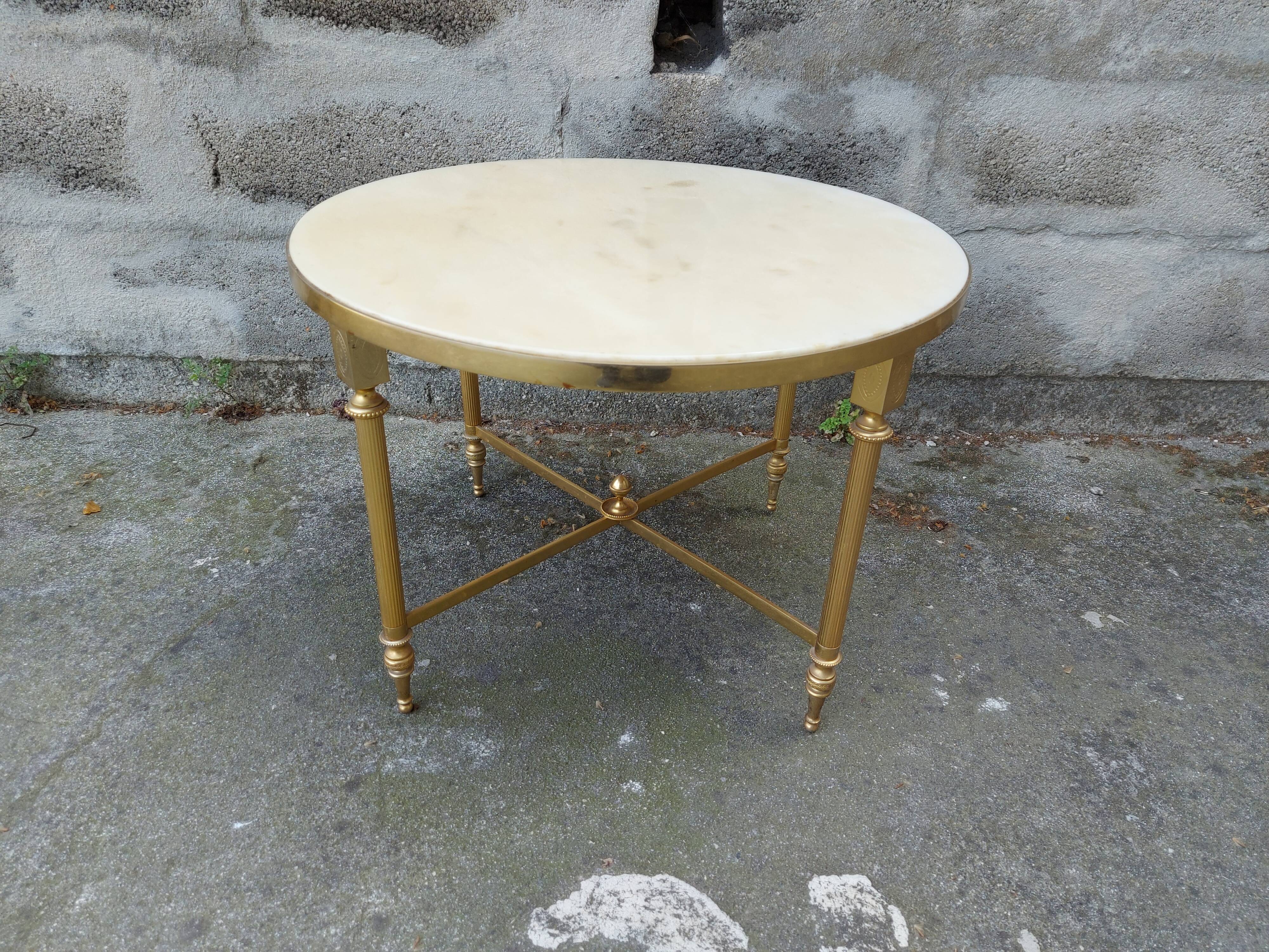 Vintage gold brass coffee table