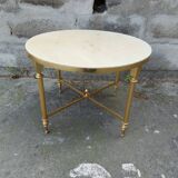 Vintage gold brass coffee table