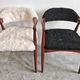 Mid Century Modern armchair in astrakhan lambskin, Yugoslavia 1960s
