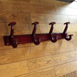 1930 wooden coat rack with 4 hooks