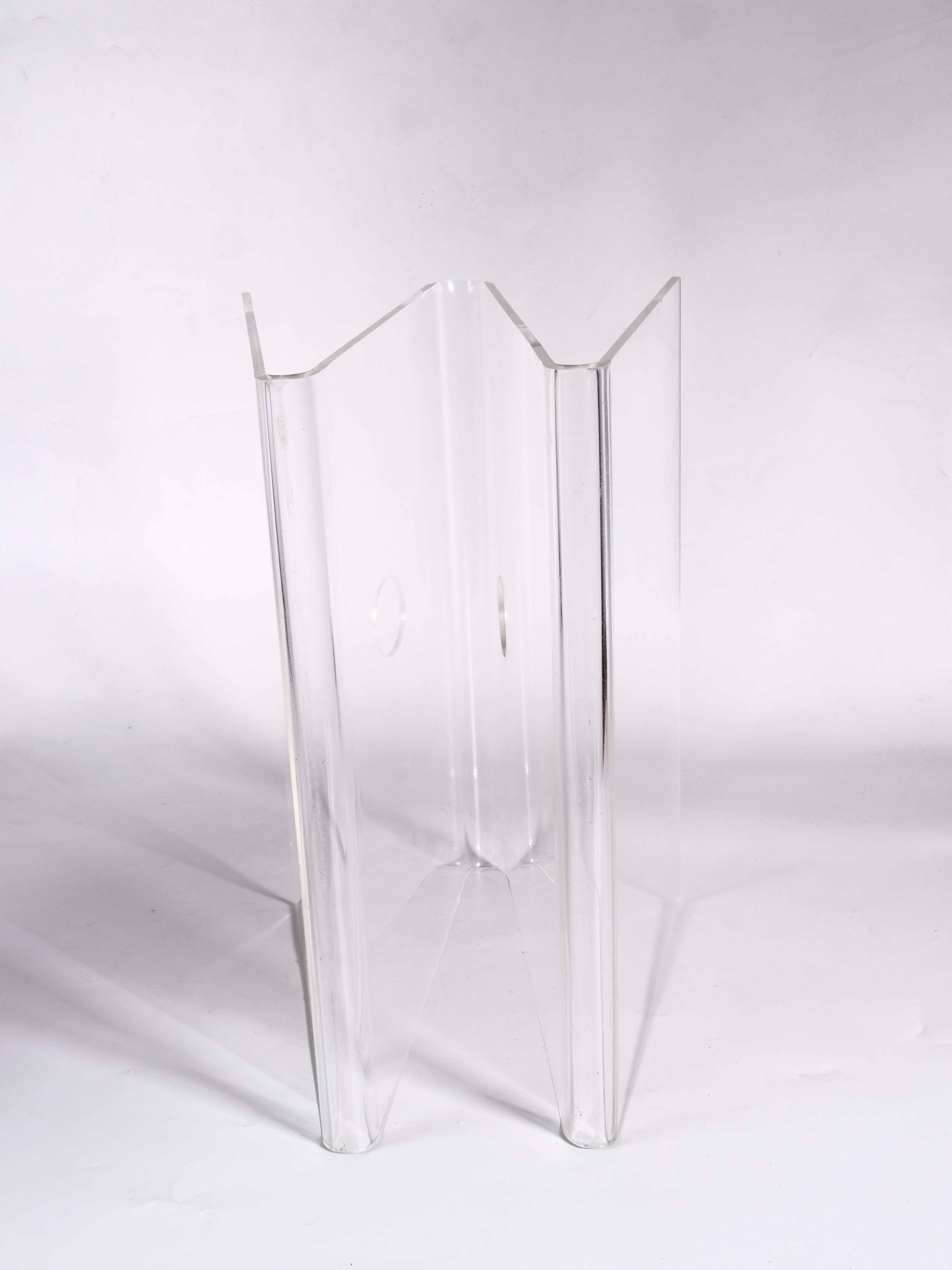 transparent plexiglass review door 1970