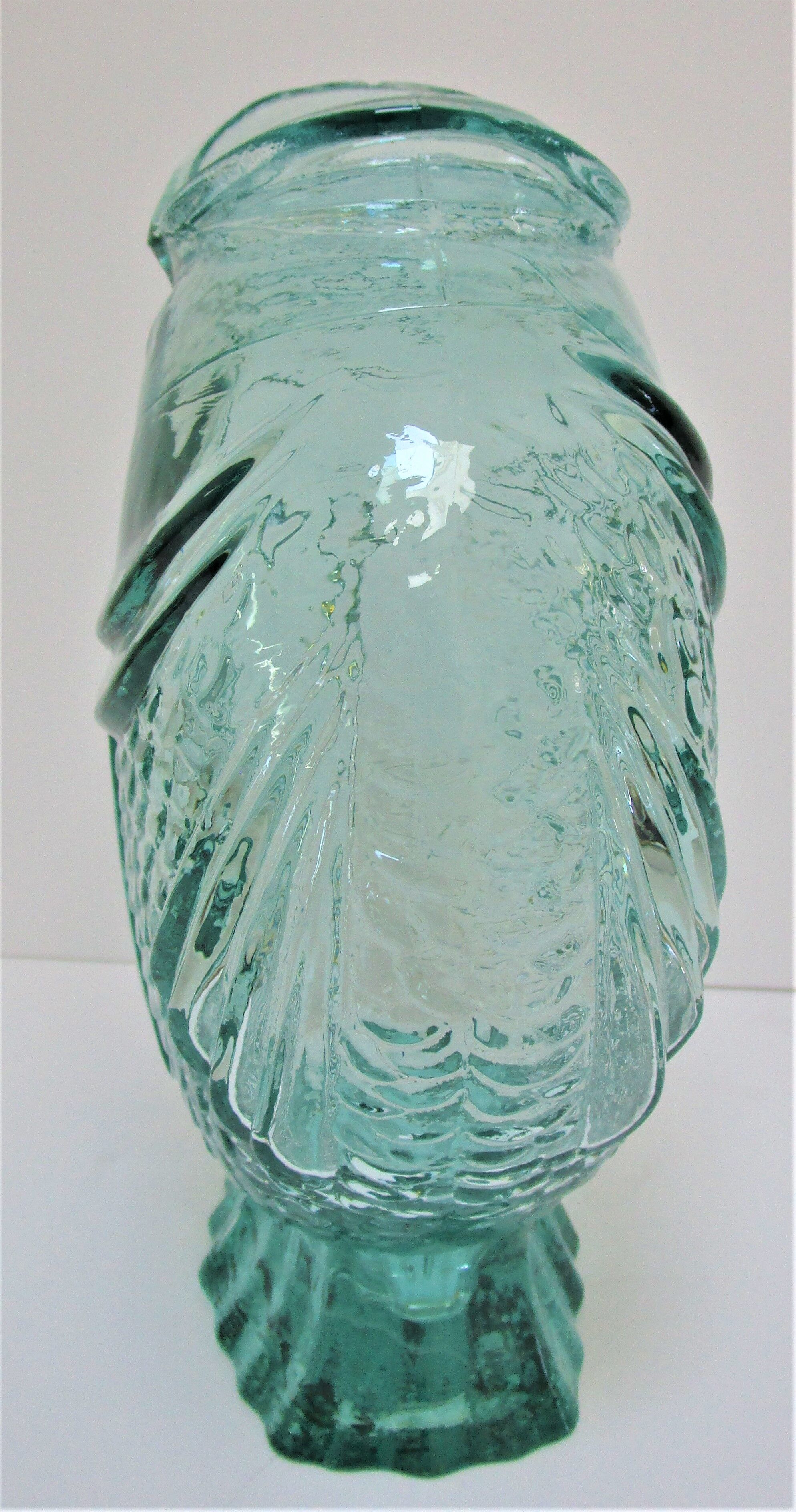 Zoomorphic vase fish glass 70s