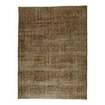 Turkish Anatolian Handmade Vintage Rug 296 cm x 220 cm