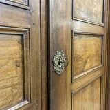 Early 19th century Empire style oak wardrobe