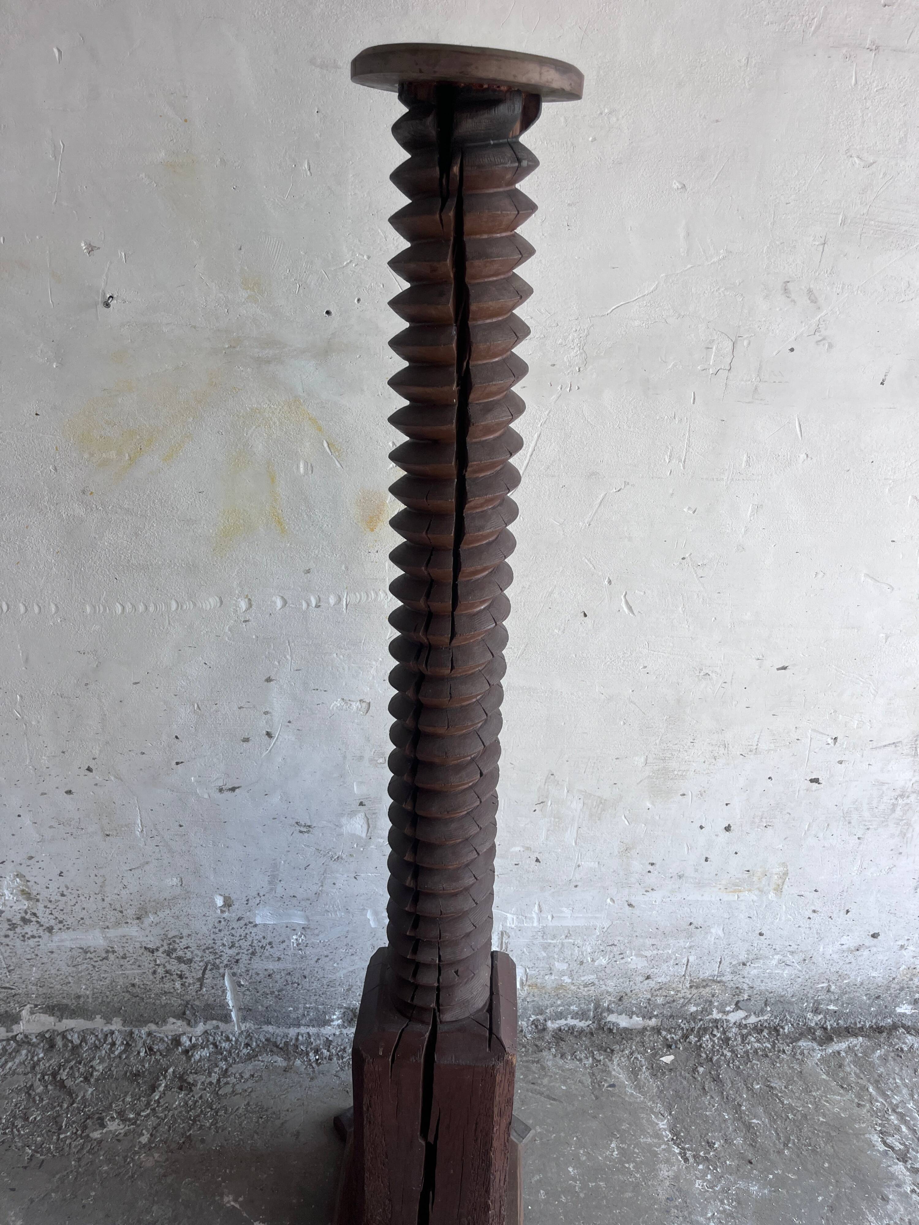 Ancient pedestal from a wine press.