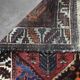 Vintage handwoven Hamadan oriental rug, Middle East, 1960s.