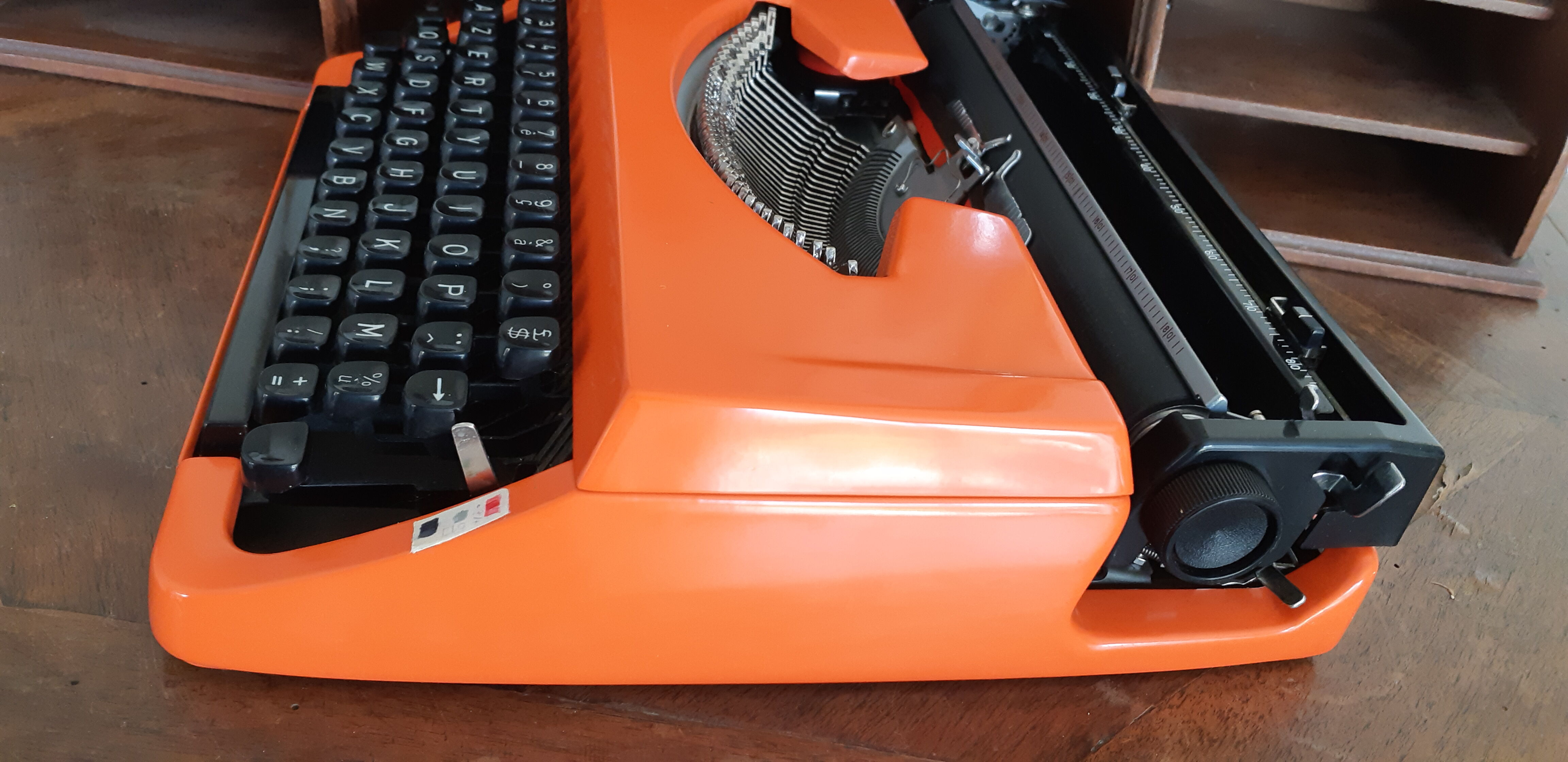 Functional Brother typewriter orange