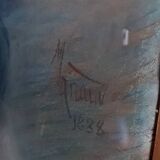 Portrait of an elegant young woman, signed pastel dated 1888, 86x68 cm SC234