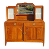 Art Deco sideboard with 2 cabinets and mirror