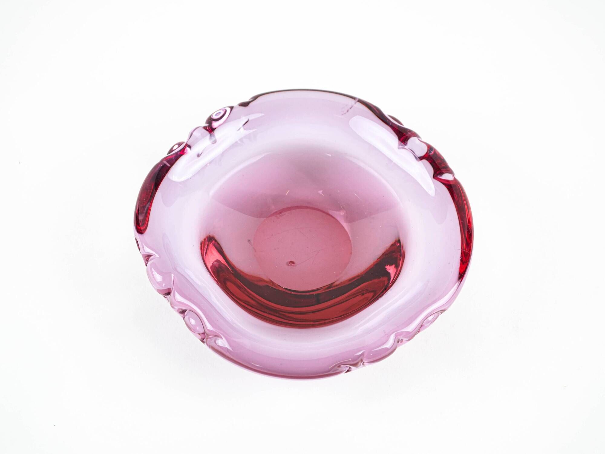 Rosamund Glass Platter by Christer Holmgren for Holmegaard, Denmark, 1960s