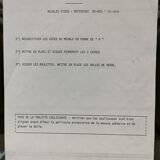 Serving table in brass and glass