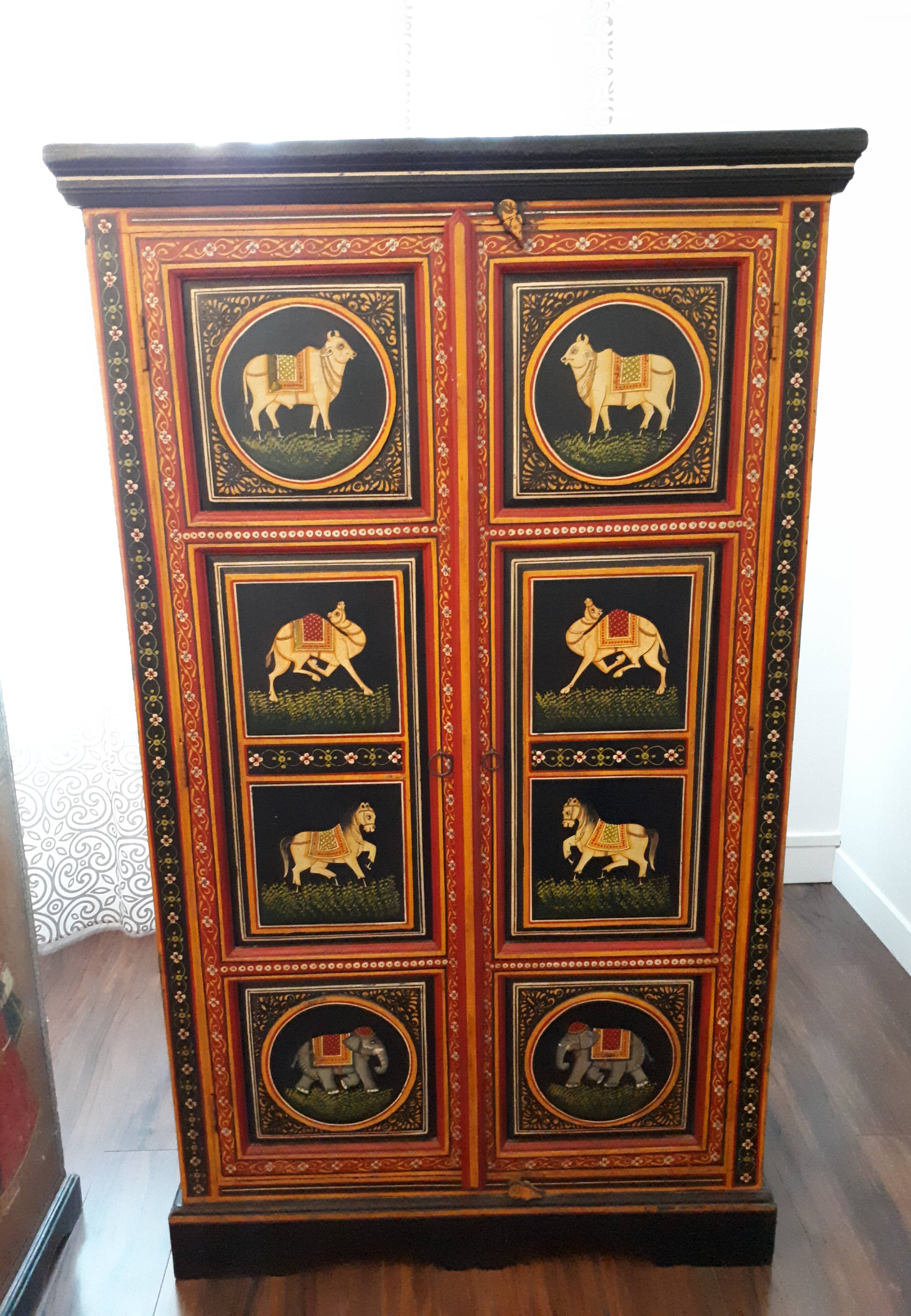 Indian wardrobe - handcrafted, hand-painted