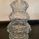 Vintage molded glass bottle France