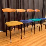 A set of four chairs, Alcantara, Italy, 1980s