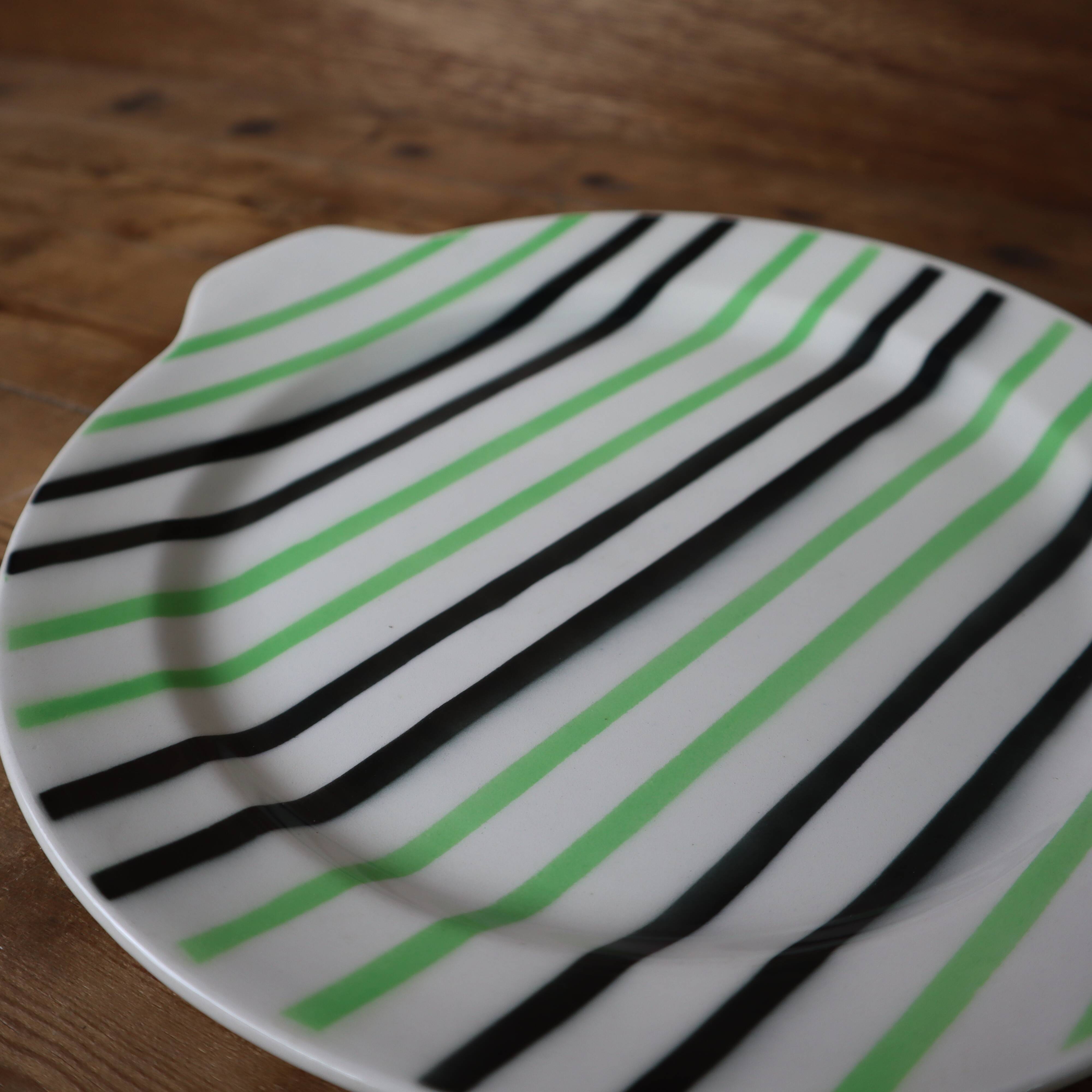 Vintage 50's "orcerame" Moulin des loups cake dish