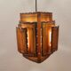 Brutalist hanging lamp, denmark 1960s