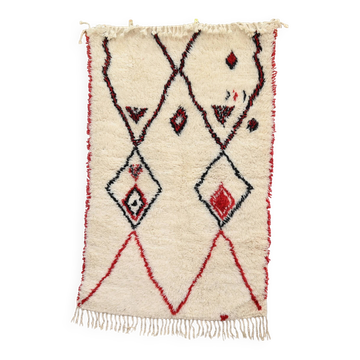 Handwoven coloured wool rug, 155 x 100 cm - P483