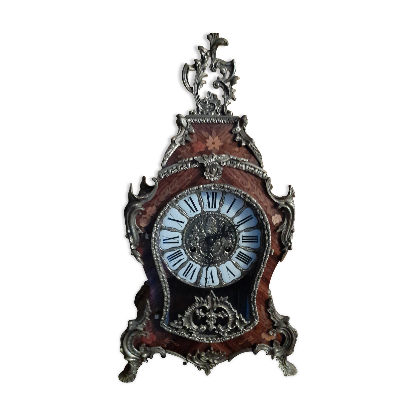 Cartel de style Louis XVI  en marqueterie Boulle