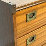 Commode marine en placage de teck Gautier france 1960