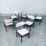 Mid-Century Scandinavian Teak Dining Chair Set, 1960s, Set of 6